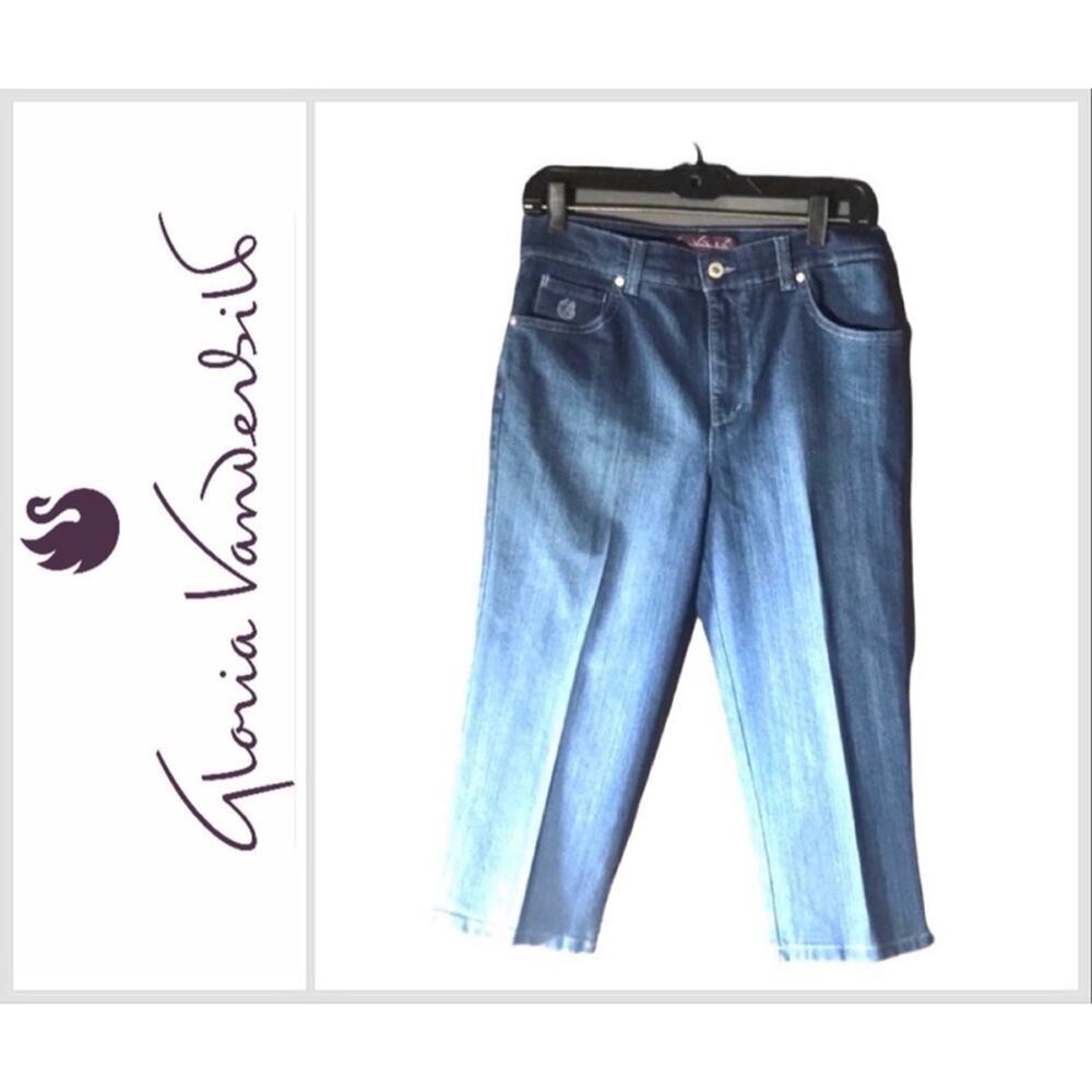 Gloria Vanderbilt VINTAGE 1990s Denim “AMANDA” style Capris SZ 10